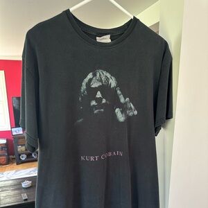 Vintage Kurt Cobain Nirvana middle finger shirt